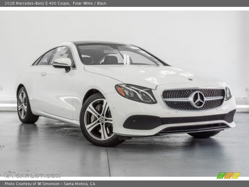 Polar White / Black 2018 Mercedes-Benz E 400 Coupe