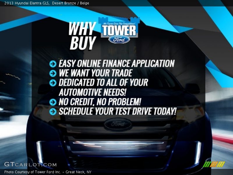 Desert Bronze / Beige 2013 Hyundai Elantra GLS