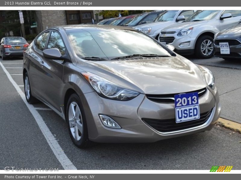 Desert Bronze / Beige 2013 Hyundai Elantra GLS