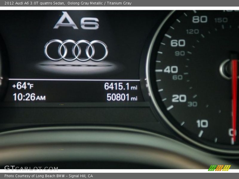 Oolong Gray Metallic / Titanium Gray 2012 Audi A6 3.0T quattro Sedan