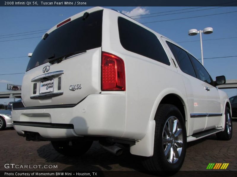 Tuscan Pearl White / Stone 2008 Infiniti QX 56