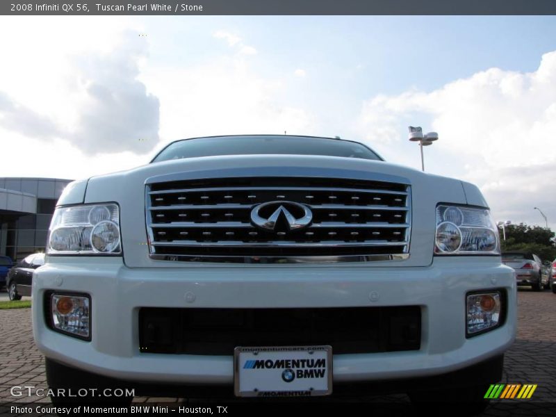 Tuscan Pearl White / Stone 2008 Infiniti QX 56