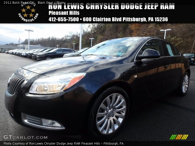 Black Onyx / Ebony 2011 Buick Regal CXL