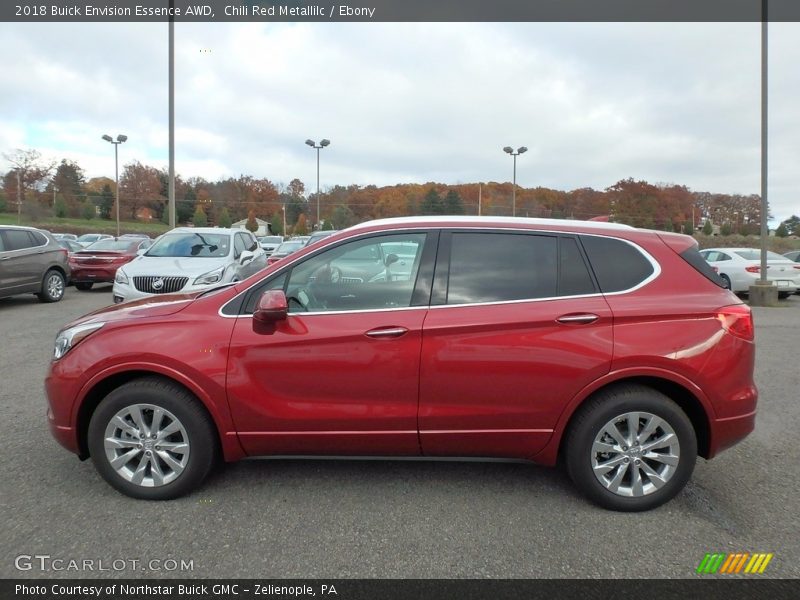 Chili Red Metallilc / Ebony 2018 Buick Envision Essence AWD