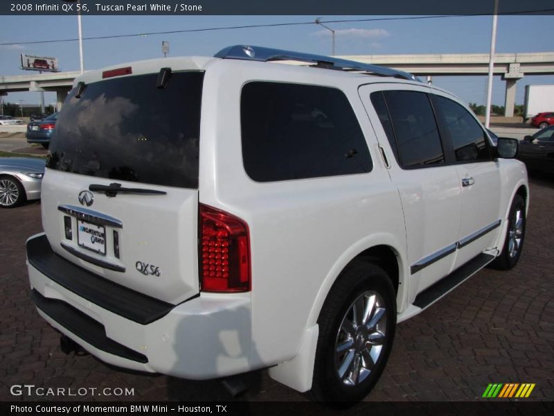 Tuscan Pearl White / Stone 2008 Infiniti QX 56