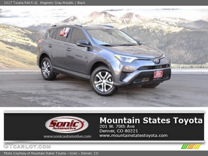 Magnetic Gray Metallic / Black 2017 Toyota RAV4 LE