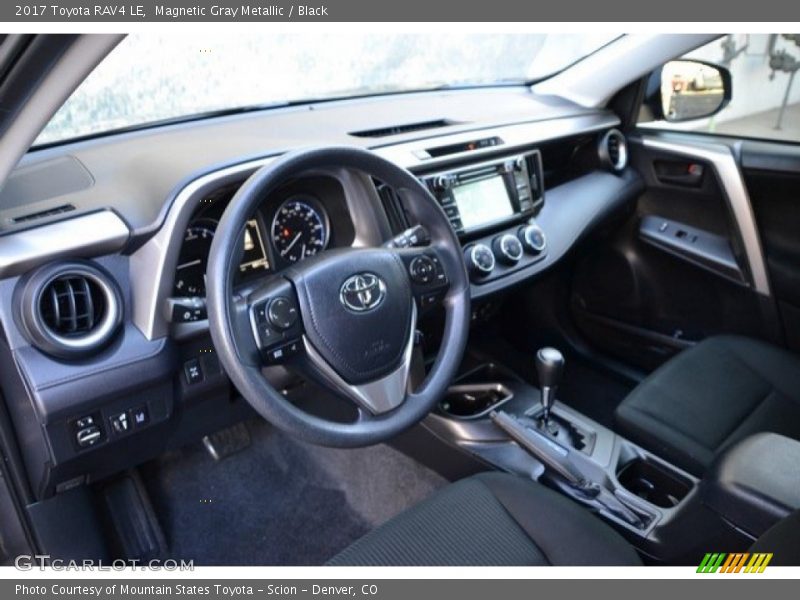 Magnetic Gray Metallic / Black 2017 Toyota RAV4 LE