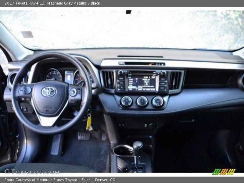 Magnetic Gray Metallic / Black 2017 Toyota RAV4 LE