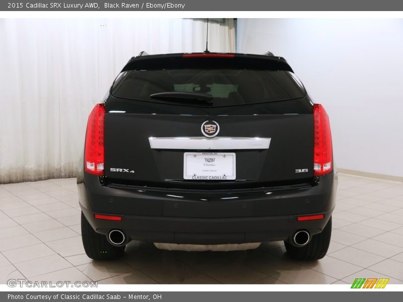 Black Raven / Ebony/Ebony 2015 Cadillac SRX Luxury AWD