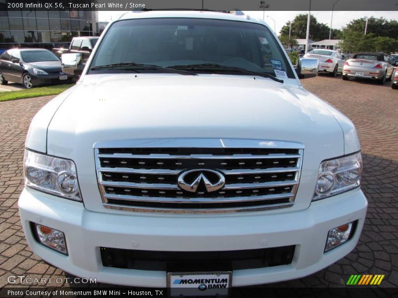 Tuscan Pearl White / Stone 2008 Infiniti QX 56