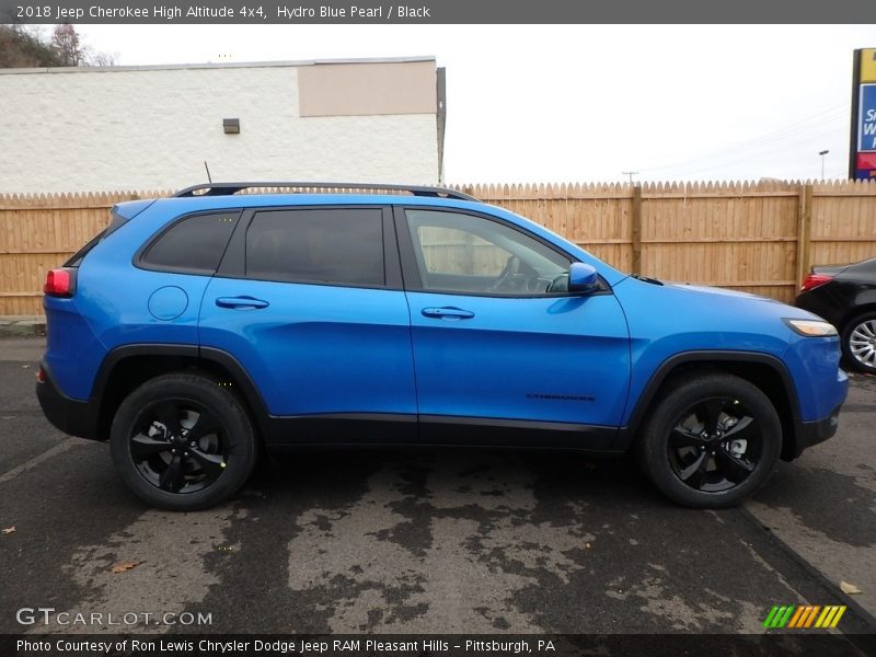 Hydro Blue Pearl / Black 2018 Jeep Cherokee High Altitude 4x4