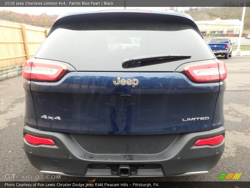 Patriot Blue Pearl / Black 2018 Jeep Cherokee Limited 4x4