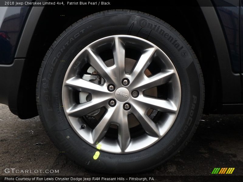 Patriot Blue Pearl / Black 2018 Jeep Cherokee Limited 4x4