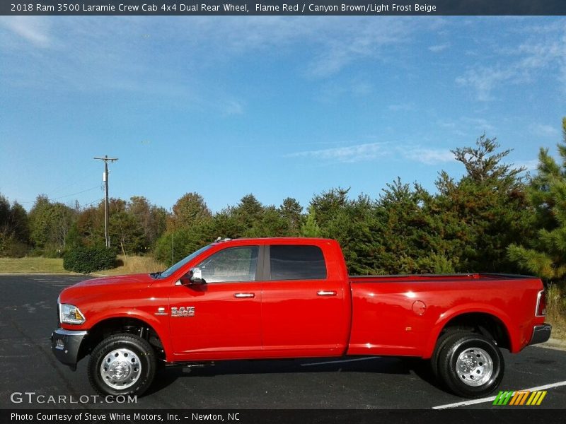  2018 3500 Laramie Crew Cab 4x4 Dual Rear Wheel Flame Red