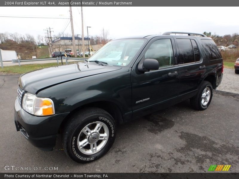 Aspen Green Metallic / Medium Parchment 2004 Ford Explorer XLT 4x4