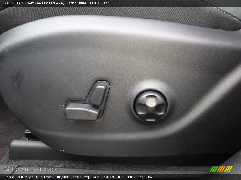 Patriot Blue Pearl / Black 2018 Jeep Cherokee Limited 4x4