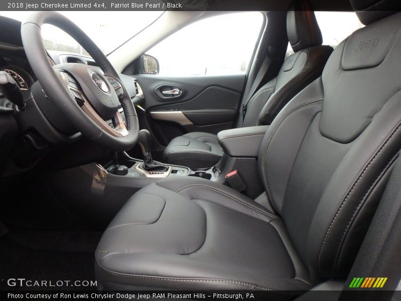 Patriot Blue Pearl / Black 2018 Jeep Cherokee Limited 4x4