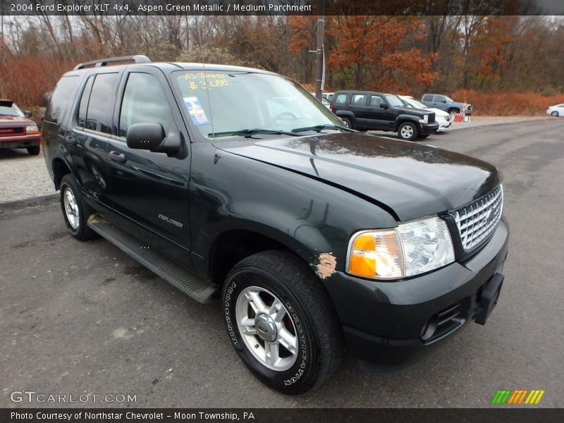 Aspen Green Metallic / Medium Parchment 2004 Ford Explorer XLT 4x4