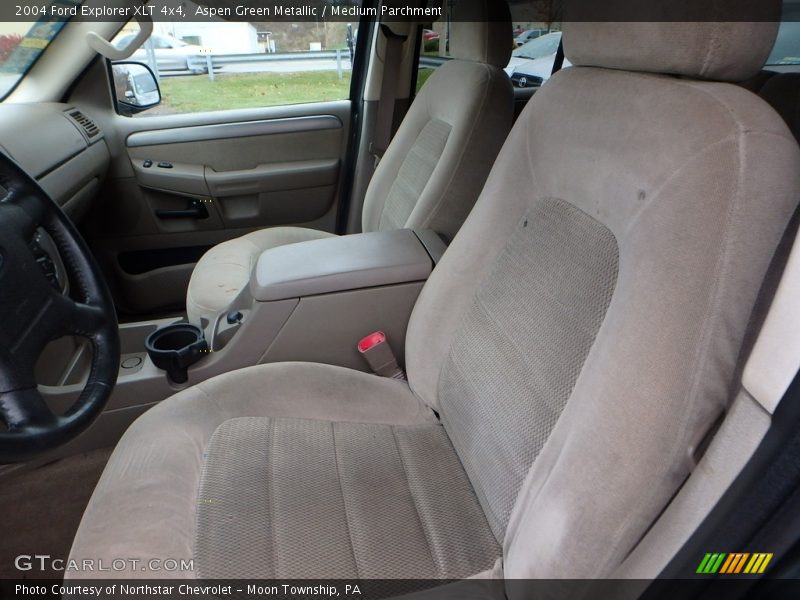 Aspen Green Metallic / Medium Parchment 2004 Ford Explorer XLT 4x4