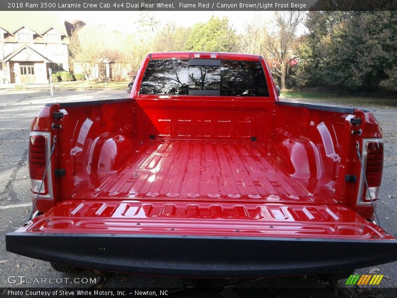 Flame Red / Canyon Brown/Light Frost Beige 2018 Ram 3500 Laramie Crew Cab 4x4 Dual Rear Wheel