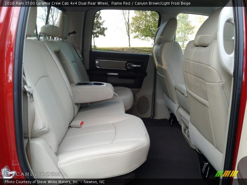 Rear Seat of 2018 3500 Laramie Crew Cab 4x4 Dual Rear Wheel