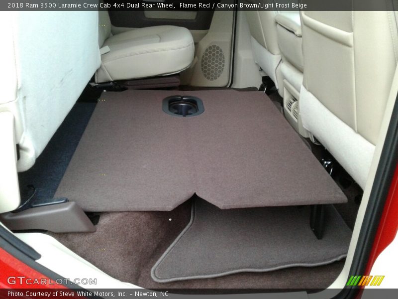 Rear Seat of 2018 3500 Laramie Crew Cab 4x4 Dual Rear Wheel