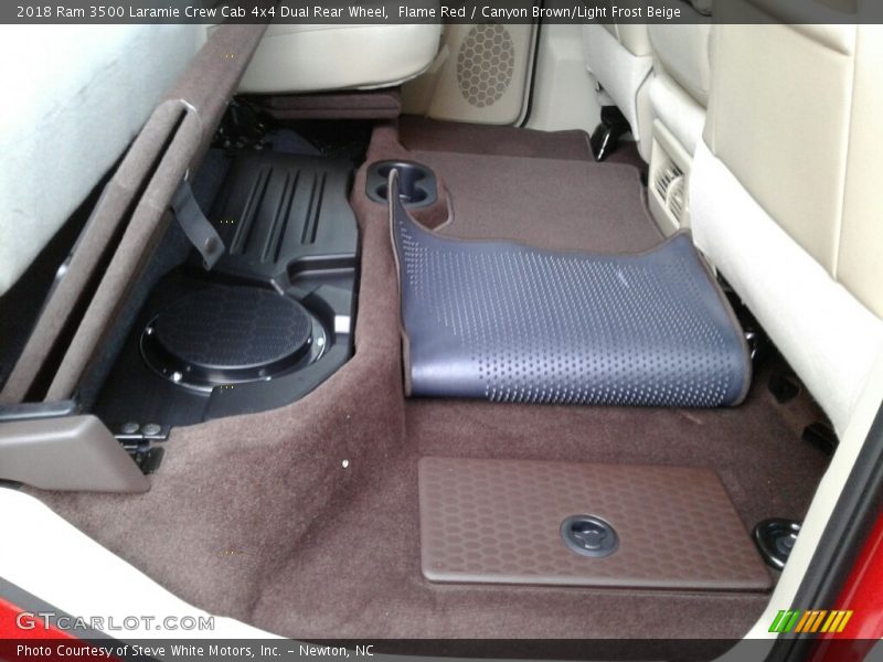 Rear Seat of 2018 3500 Laramie Crew Cab 4x4 Dual Rear Wheel