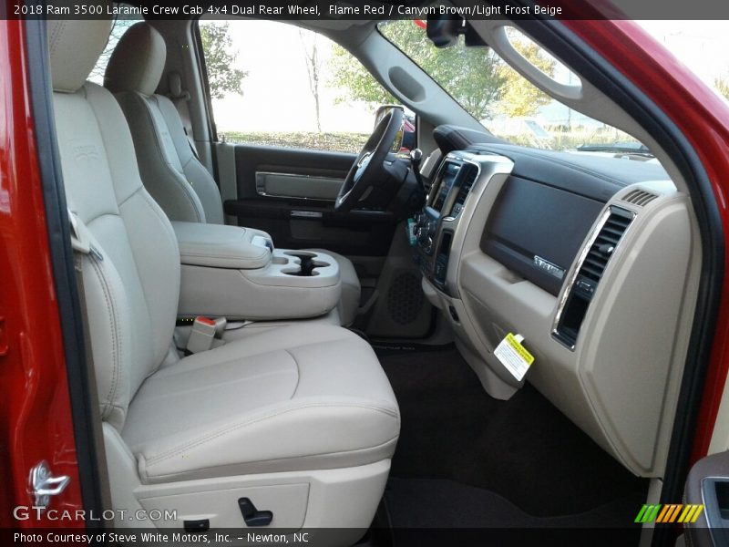 Front Seat of 2018 3500 Laramie Crew Cab 4x4 Dual Rear Wheel