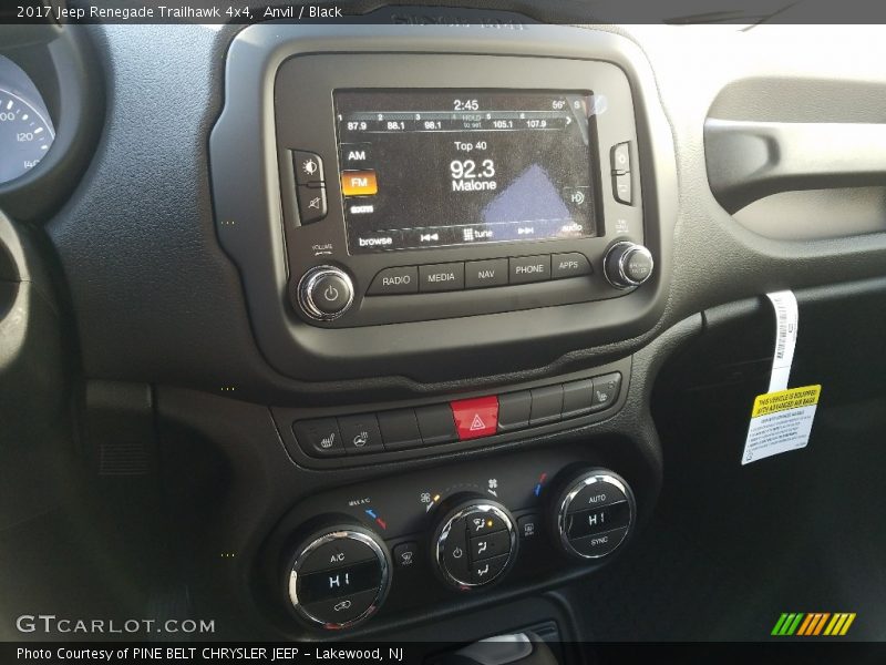 Anvil / Black 2017 Jeep Renegade Trailhawk 4x4