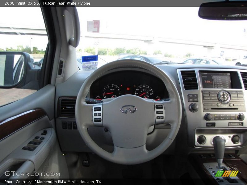 Tuscan Pearl White / Stone 2008 Infiniti QX 56