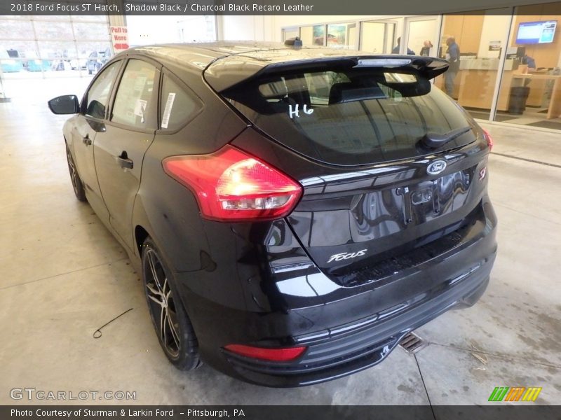 Shadow Black / Charcoal Black Recaro Leather 2018 Ford Focus ST Hatch