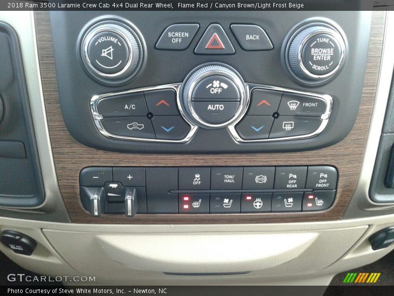 Controls of 2018 3500 Laramie Crew Cab 4x4 Dual Rear Wheel