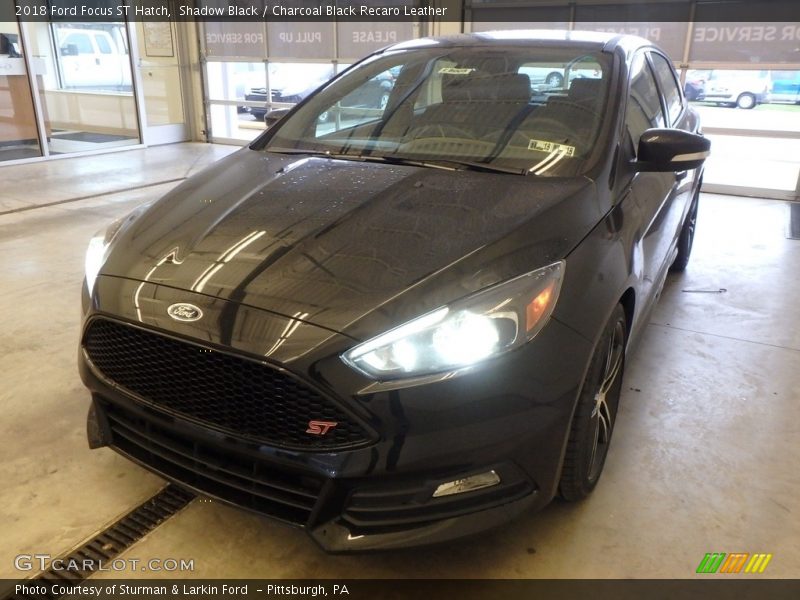 Shadow Black / Charcoal Black Recaro Leather 2018 Ford Focus ST Hatch