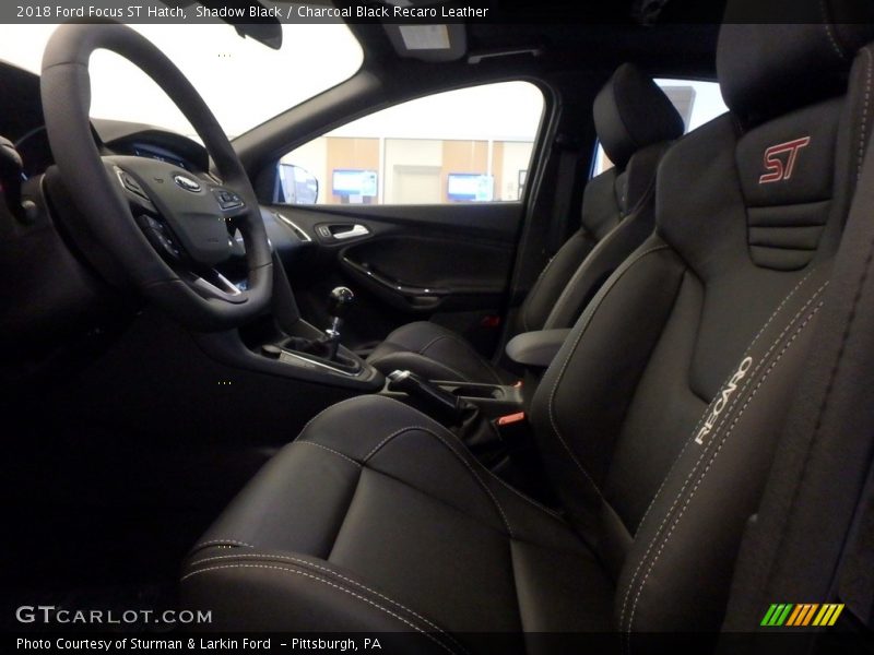 Shadow Black / Charcoal Black Recaro Leather 2018 Ford Focus ST Hatch