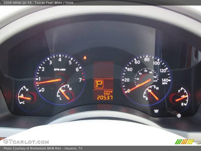 Tuscan Pearl White / Stone 2008 Infiniti QX 56