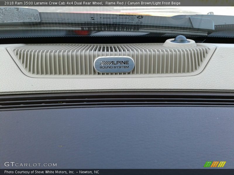 Flame Red / Canyon Brown/Light Frost Beige 2018 Ram 3500 Laramie Crew Cab 4x4 Dual Rear Wheel