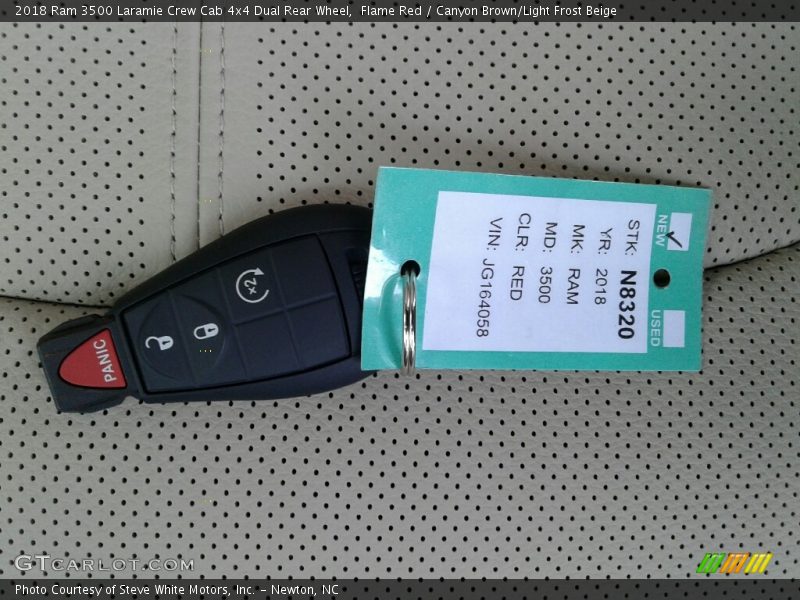 Keys of 2018 3500 Laramie Crew Cab 4x4 Dual Rear Wheel