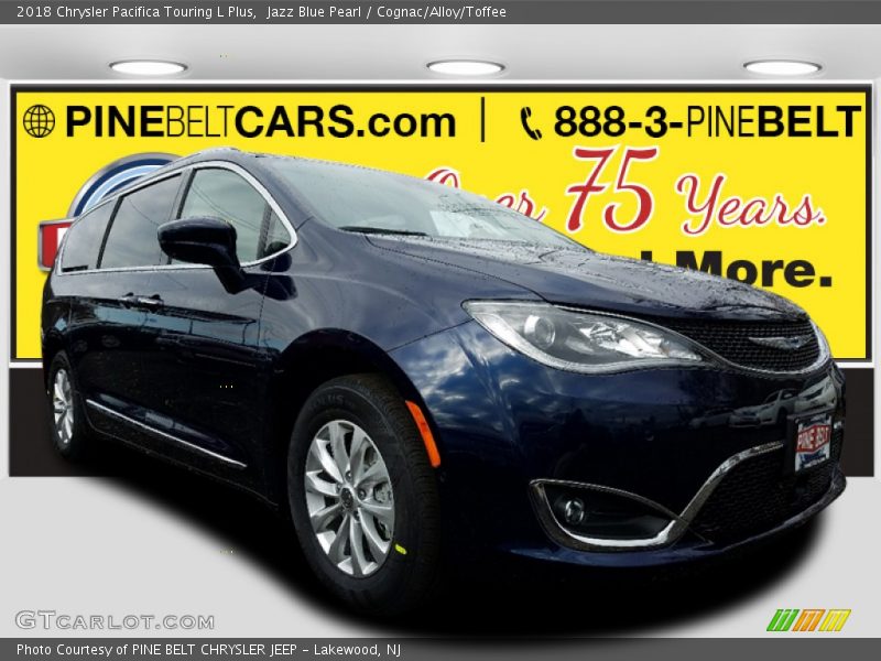 Jazz Blue Pearl / Cognac/Alloy/Toffee 2018 Chrysler Pacifica Touring L Plus