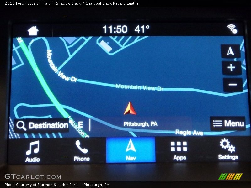 Navigation of 2018 Focus ST Hatch