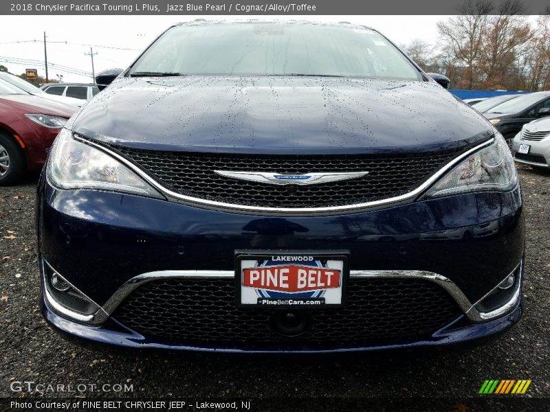 Jazz Blue Pearl / Cognac/Alloy/Toffee 2018 Chrysler Pacifica Touring L Plus