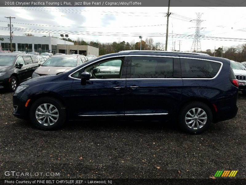 Jazz Blue Pearl / Cognac/Alloy/Toffee 2018 Chrysler Pacifica Touring L Plus