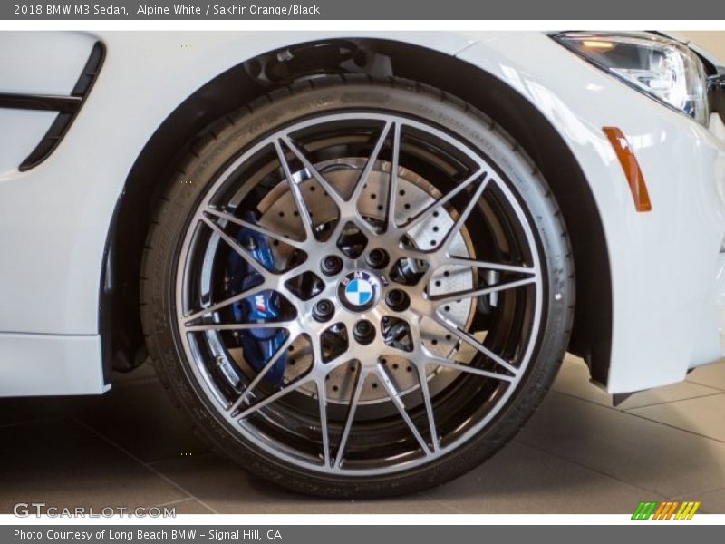 Alpine White / Sakhir Orange/Black 2018 BMW M3 Sedan