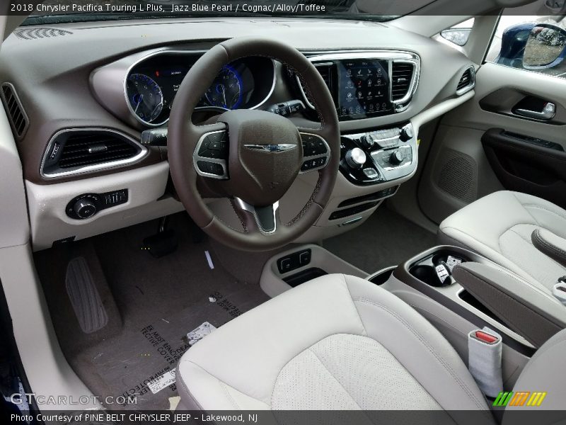 Jazz Blue Pearl / Cognac/Alloy/Toffee 2018 Chrysler Pacifica Touring L Plus