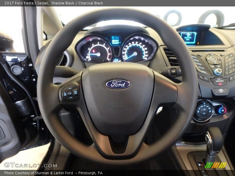 Shadow Black / Charcoal Black 2017 Ford Fiesta S Sedan