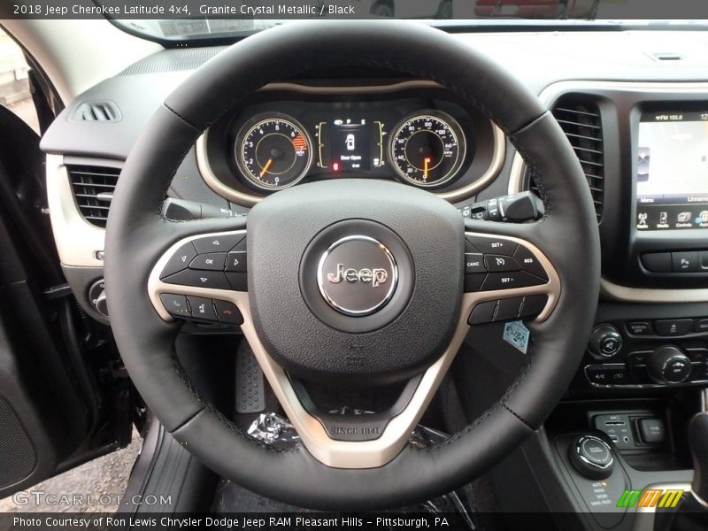 Granite Crystal Metallic / Black 2018 Jeep Cherokee Latitude 4x4