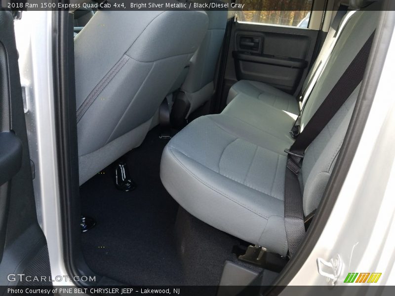 Bright Silver Metallic / Black/Diesel Gray 2018 Ram 1500 Express Quad Cab 4x4