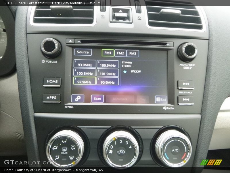 Dark Gray Metallic / Platinum 2018 Subaru Forester 2.5i