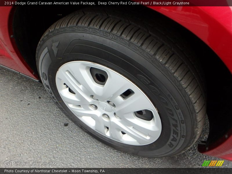 Deep Cherry Red Crystal Pearl / Black/Light Graystone 2014 Dodge Grand Caravan American Value Package