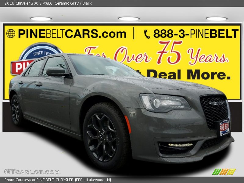 Ceramic Grey / Black 2018 Chrysler 300 S AWD