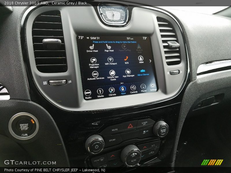 Ceramic Grey / Black 2018 Chrysler 300 S AWD